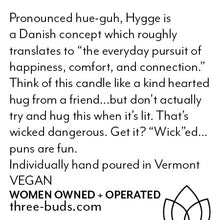 Load image into Gallery viewer, Three Buds Apothecary Soy Candle - Hygge