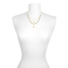 Load image into Gallery viewer, Satya Onyx, Tree + Lotus Thrive Necklace