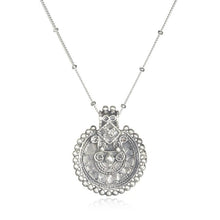 Load image into Gallery viewer, Satya Silver Mandala Necklace