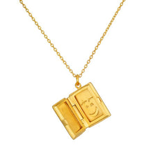 Load image into Gallery viewer, Satya Book of Love Moon Locket Necklace