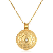 Load image into Gallery viewer, Satya Phases of the Moon Gold Necklace