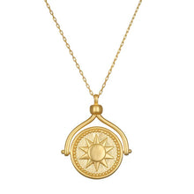 Load image into Gallery viewer, Satya Make A Wish Sun & Moon Spinning Necklace