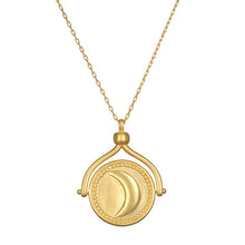 Load image into Gallery viewer, Satya Make A Wish Sun & Moon Spinning Necklace