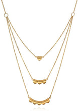Load image into Gallery viewer, Satya Triple Lotus Petal Necklace
