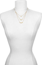 Load image into Gallery viewer, Satya Triple Lotus Petal Necklace
