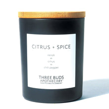 Load image into Gallery viewer, Three Buds Apothecary Soy Candle - Citrus + Spice
