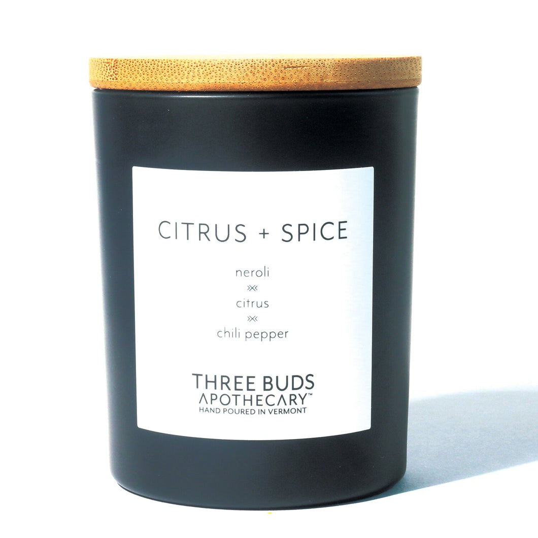 Three Buds Apothecary Soy Candle - Citrus + Spice