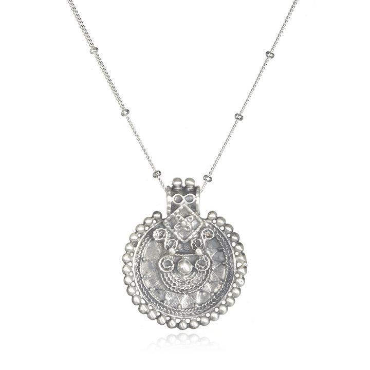 Satya Silver Mandala Necklace
