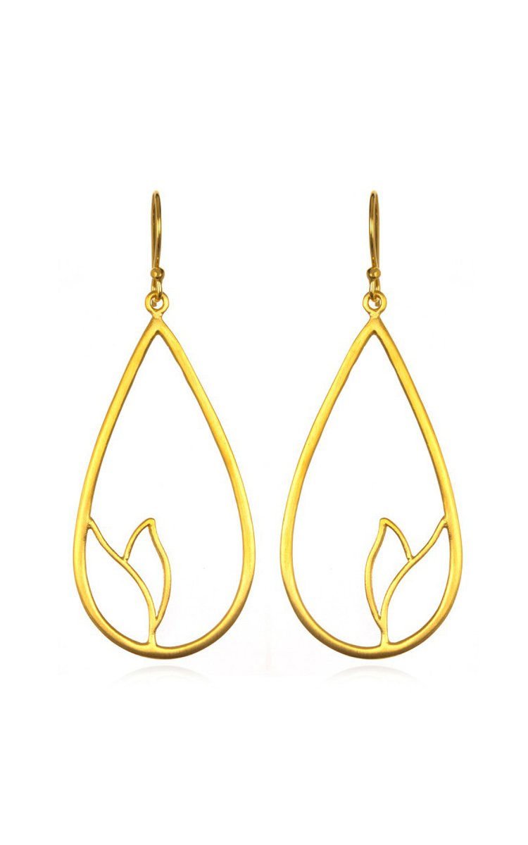 Satya Gold Lotus Petal Earrings