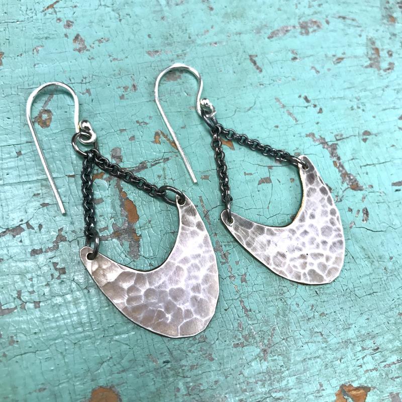 Jennifer Kahn Tiny Silver Pendulum Earrings