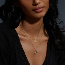Load image into Gallery viewer, Satya Bestow Light Crescent Moon Necklace
