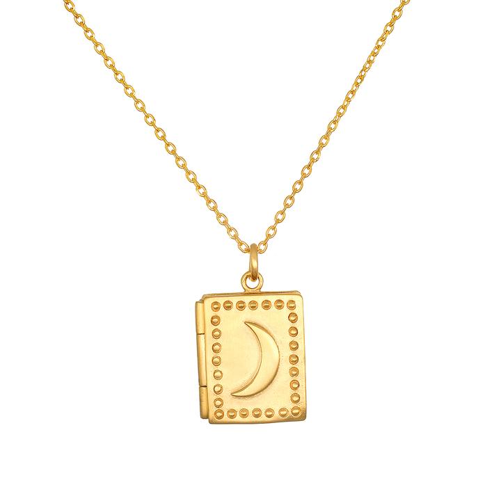 Satya Book of Love Moon Locket Necklace