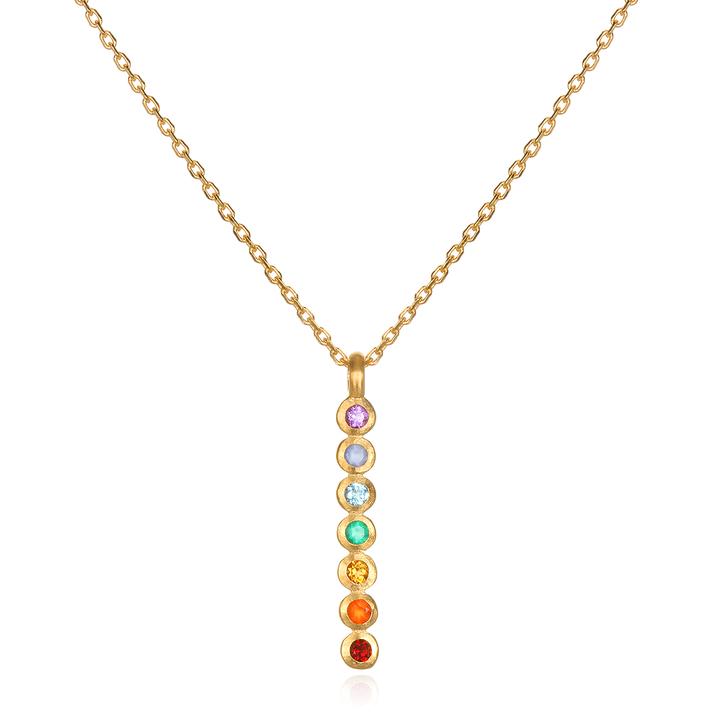Satya Divine Alignment Gemstone Chakra Necklace