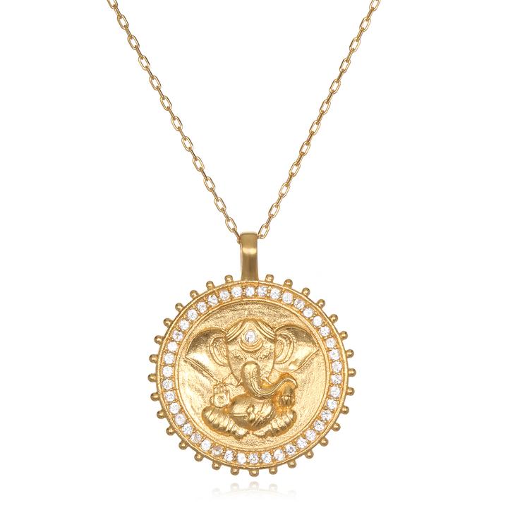 Satya Ganesha Hindu God, Path To Success Necklace