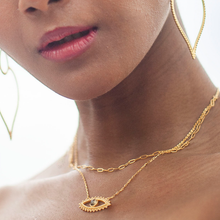 Load image into Gallery viewer, Satya Keeper of Positivity Eye Necklace
