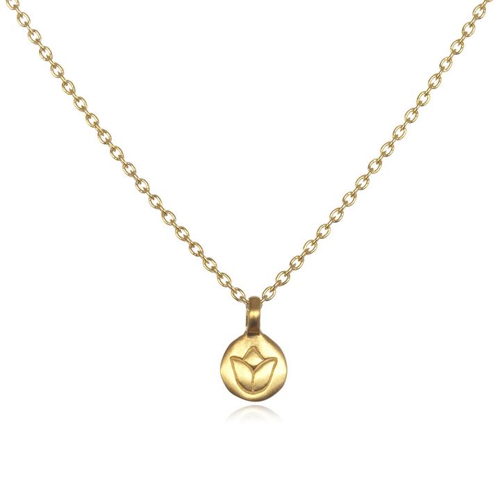 Satya Mini Gold Lotus Necklace