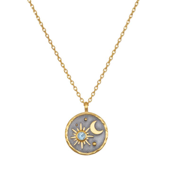 Satya Celestial Birthstone Necklace - March