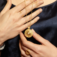 Load image into Gallery viewer, Satya Phases of the Moon Gold Necklace
