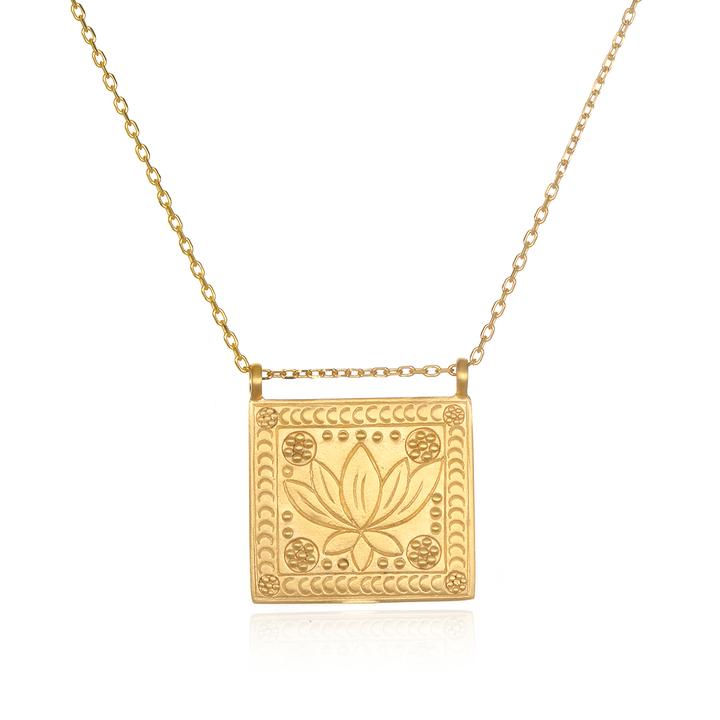 Satya Sacred Commencement Lotus Necklace